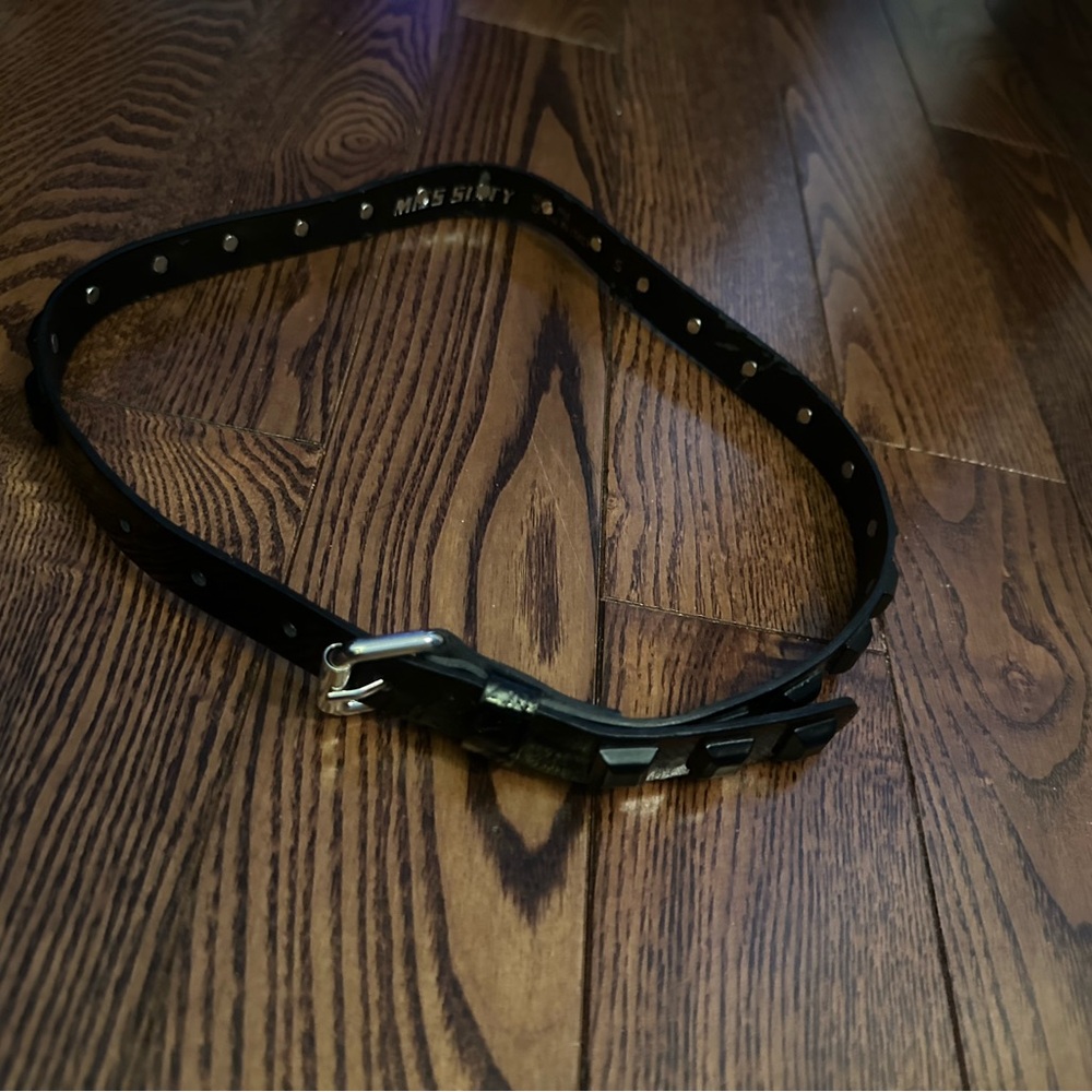 Miss Sixty Black Studded Belt